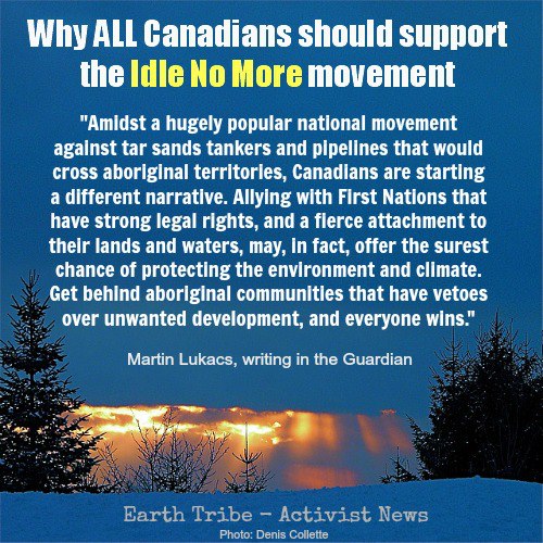 while all canadians should support Idle No More